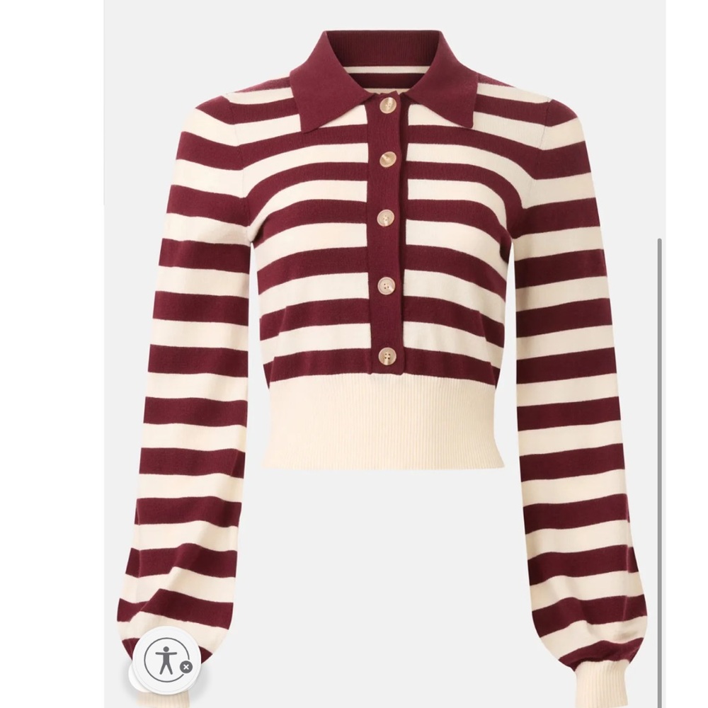 Favorite Daughter Belle Stiped Sweater, Size: XS - Picture 2 of 13